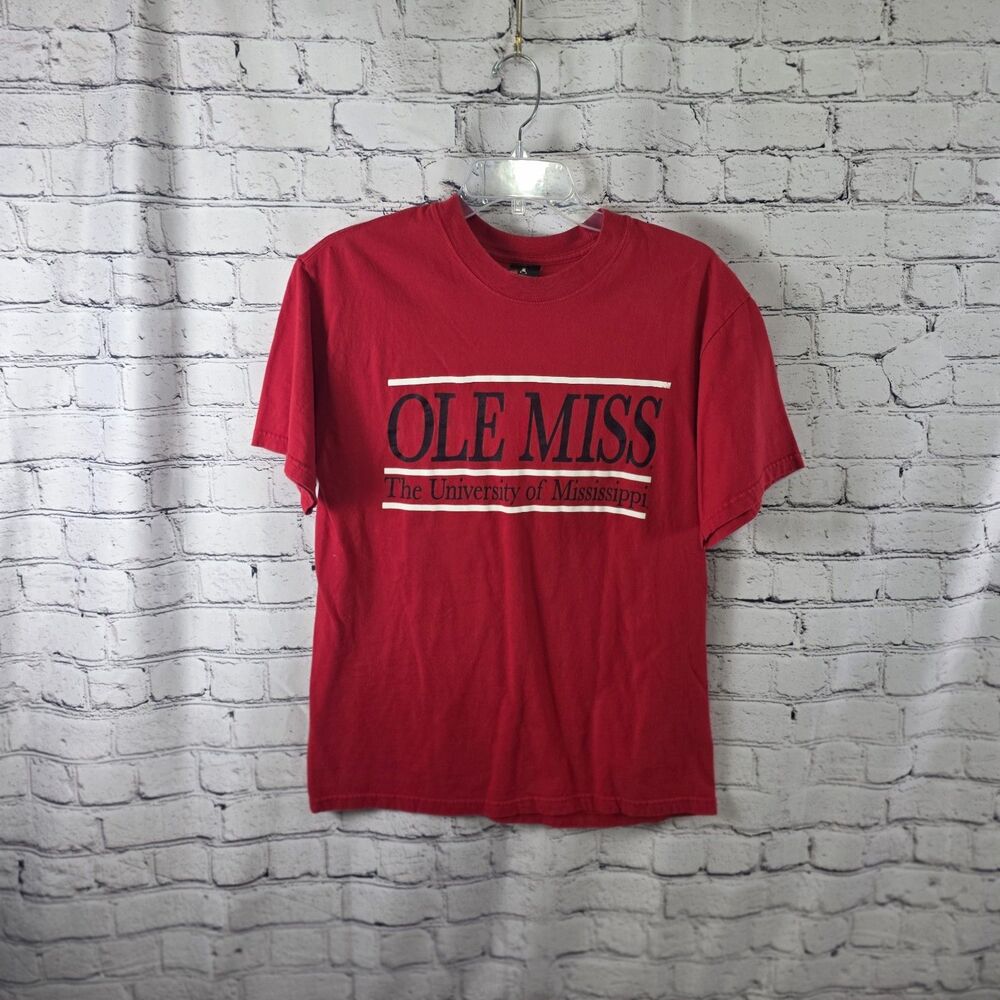 Ole Miss University Adult Medium Red Short Sleeve T-Shirt
